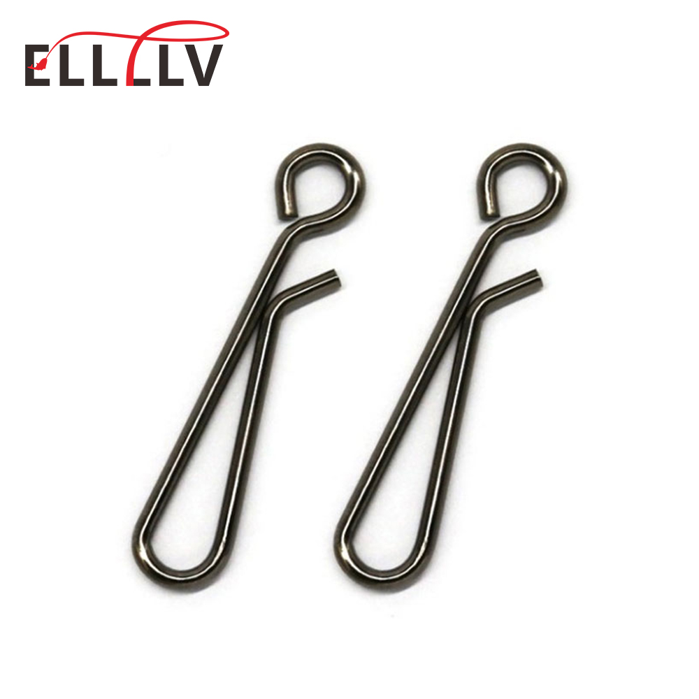 Fishing Equipment Cheap - 100個入り、海水釣り用、ステンレス製、開閉式のアイ付き、素早い交換が可能なスナップピン。フックやルアーの接続に使用する釣り用アクセサリー。