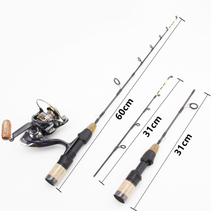 60 センチメートル 2 ヒントロッドリールコンボ冬氷釣り竿 - Ice Fishing Tip Up のレビューと価格