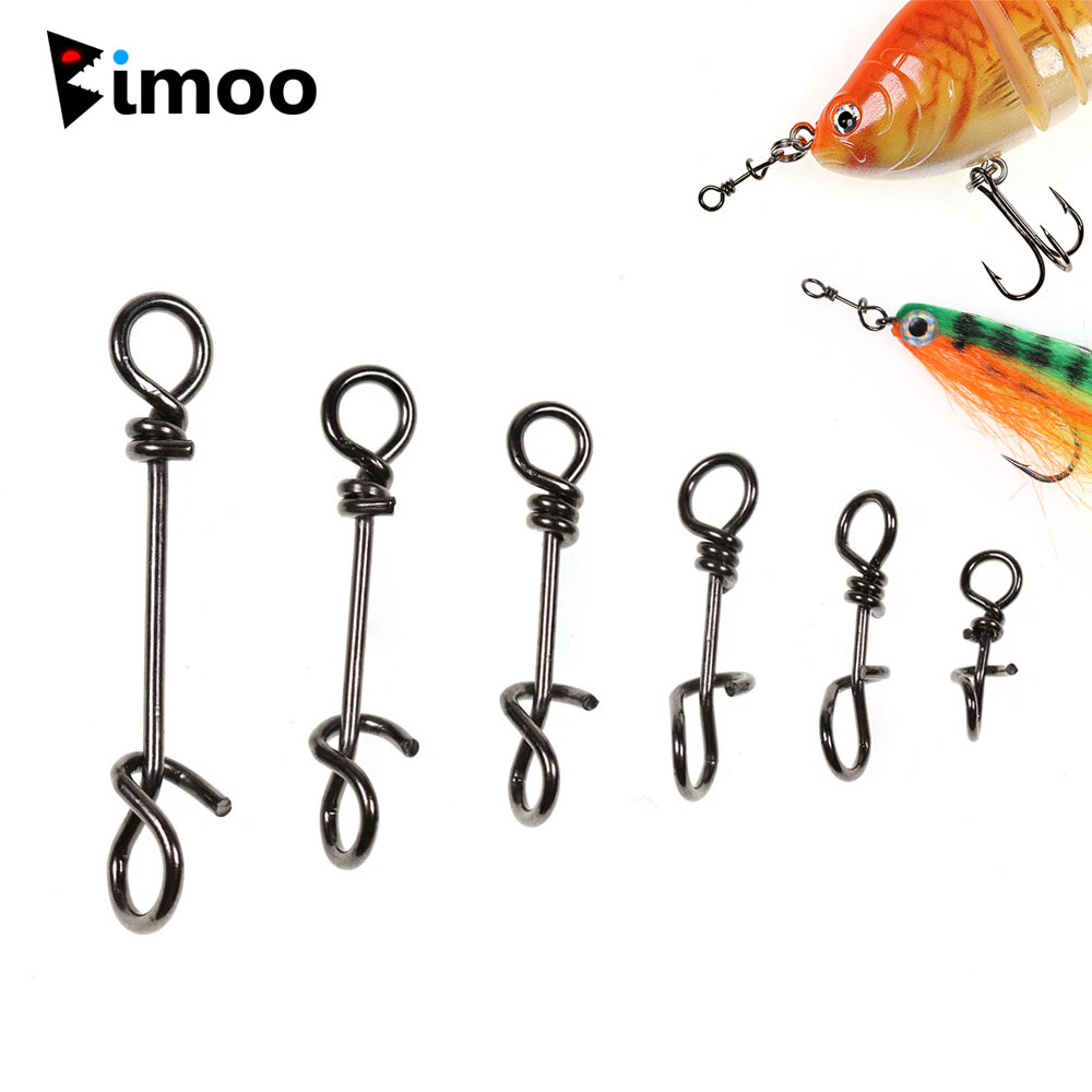 Bimoo 50 個ステンレス鋼クイックロックスナップスプリ - Fishing Equipment Cheap のレビューと価格